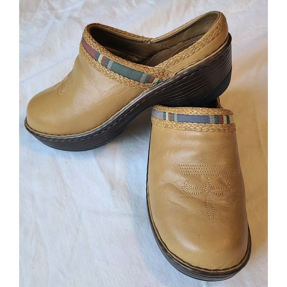 Durango Western Tan Leather Clogs Womens Shoes Slip On  8.5M RD3812 Head West - Picture 2 of 11